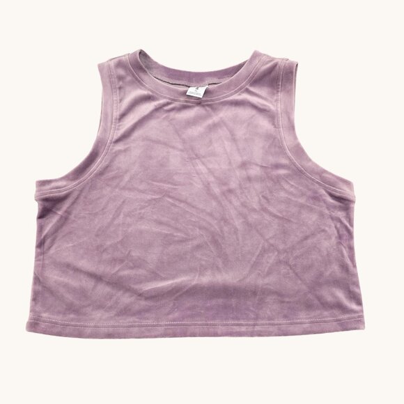 Abound Tank Top Womens XL Purple Sleeveless Cropped Soft Stretchy Casual Shirt - Picture 7 of 9